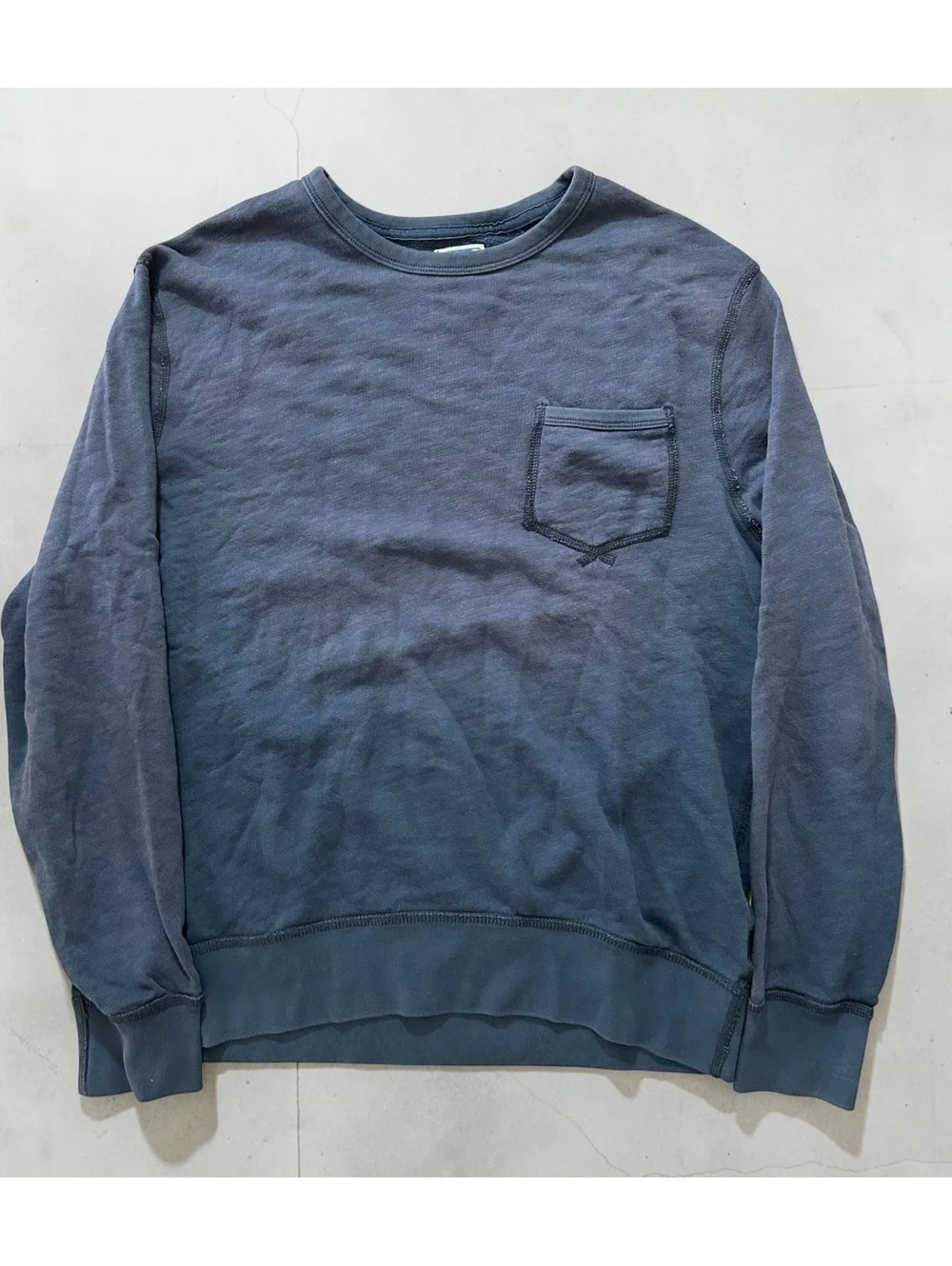 J.Crew Knit Goods Blue Pocket Sweatshirt - Size M